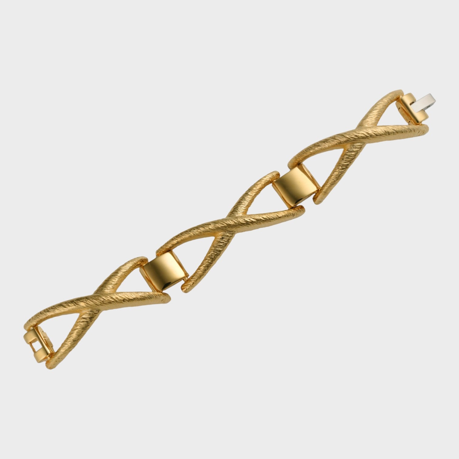 Bracelet à gros maillons en X