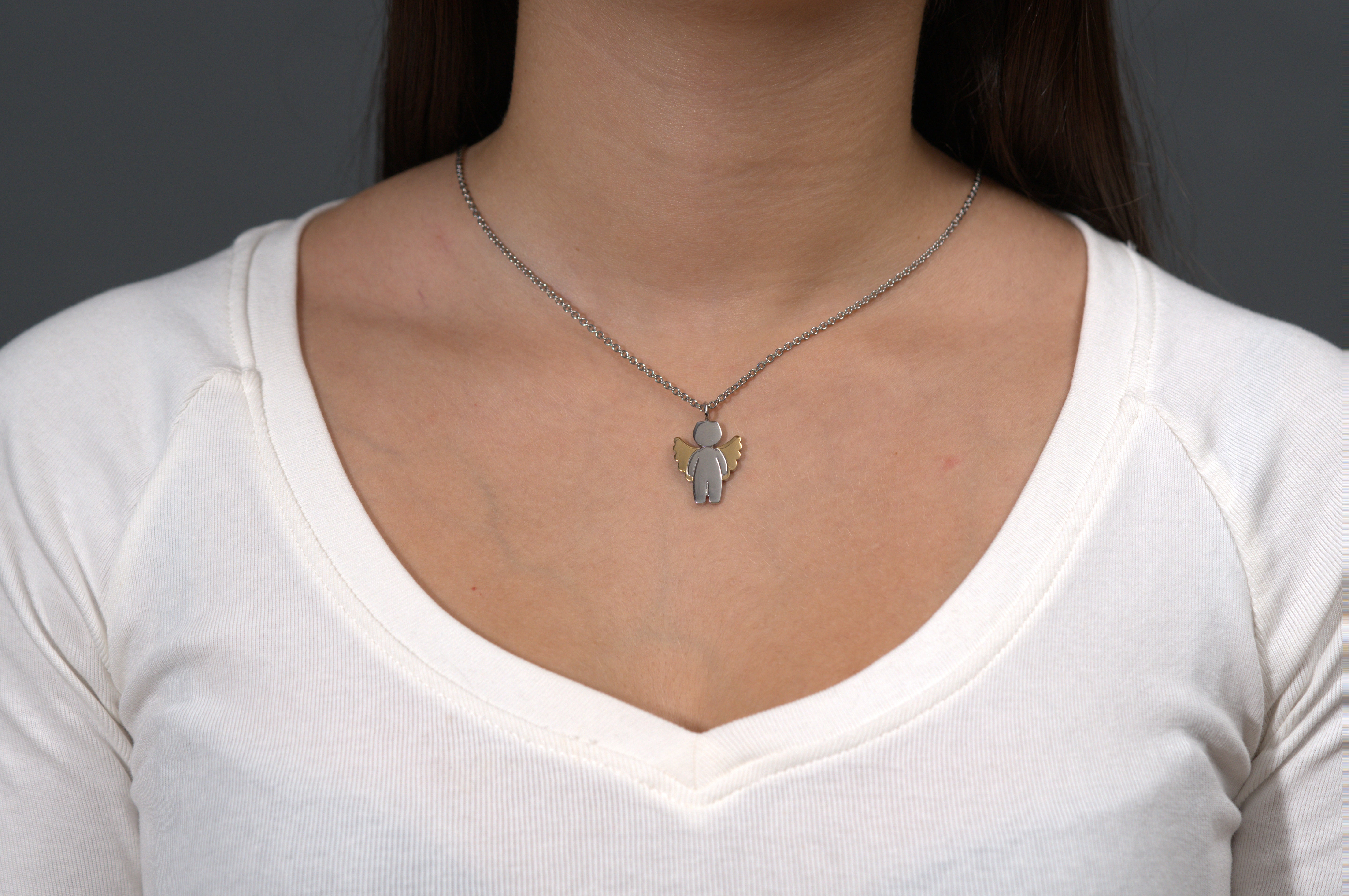 Collier à breloques ange
