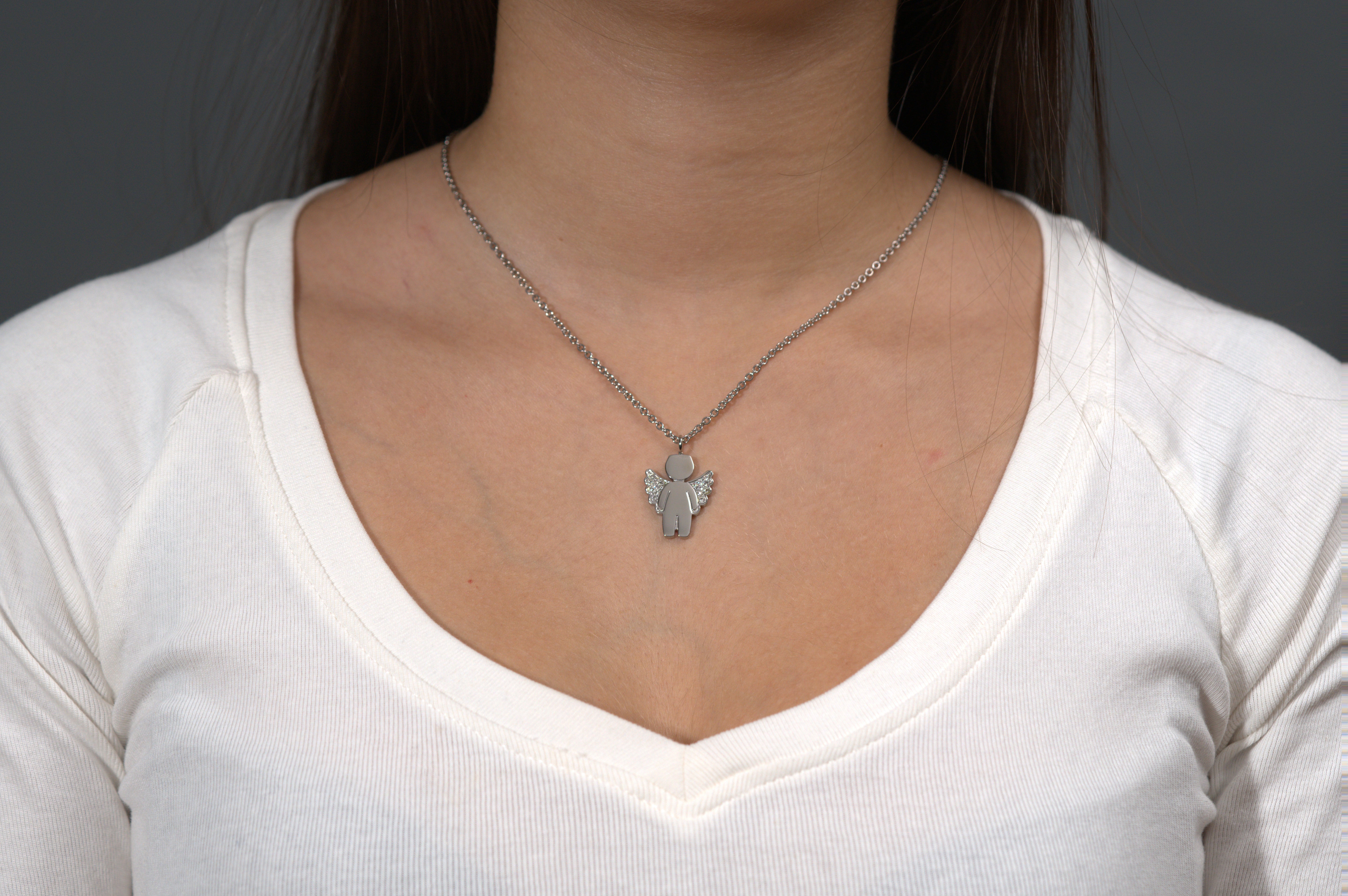 Collier à breloques ange