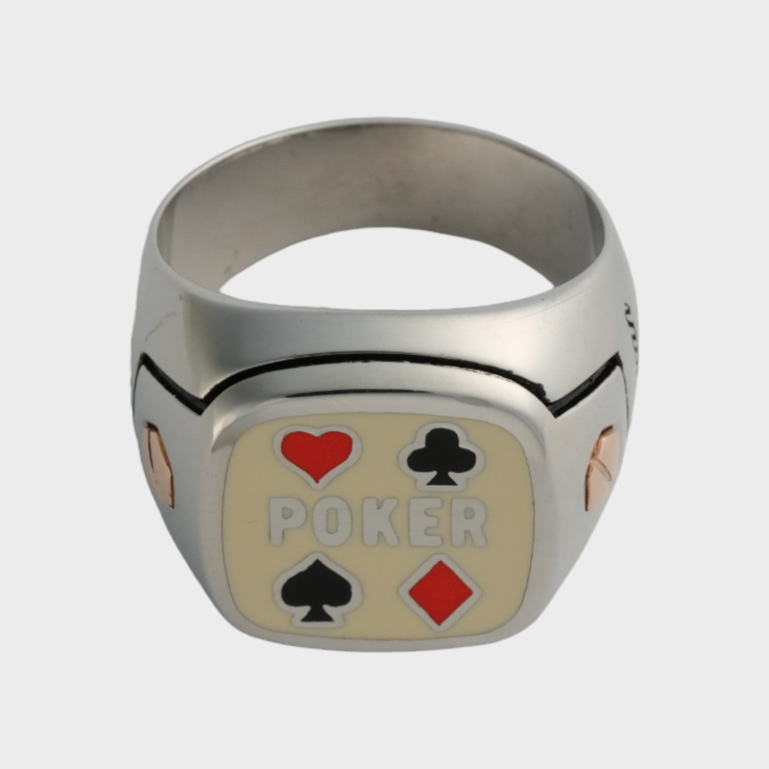 Bague de poker à 4 couleurs