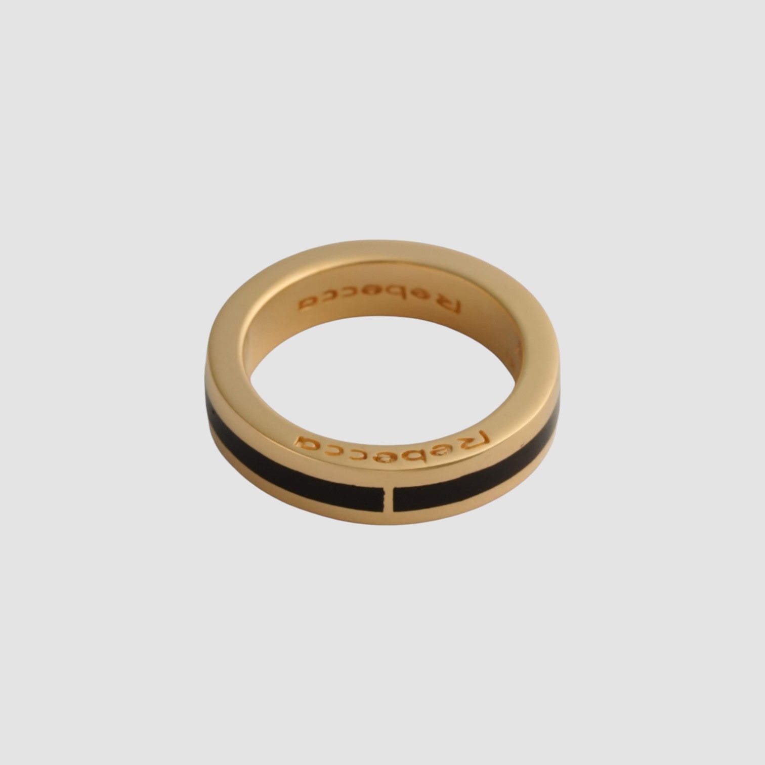 Bague à rayures noires