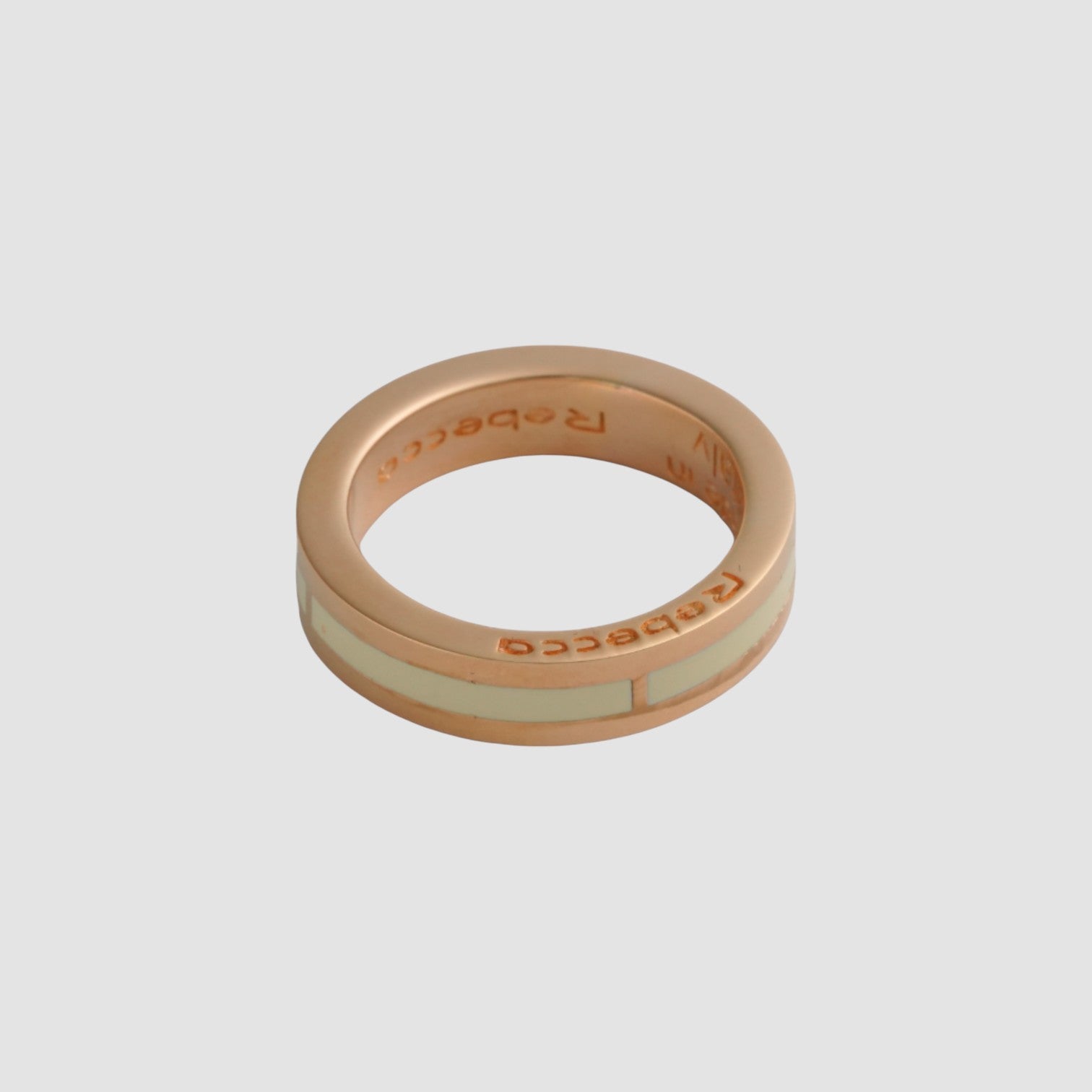 Bague à rayures blanches