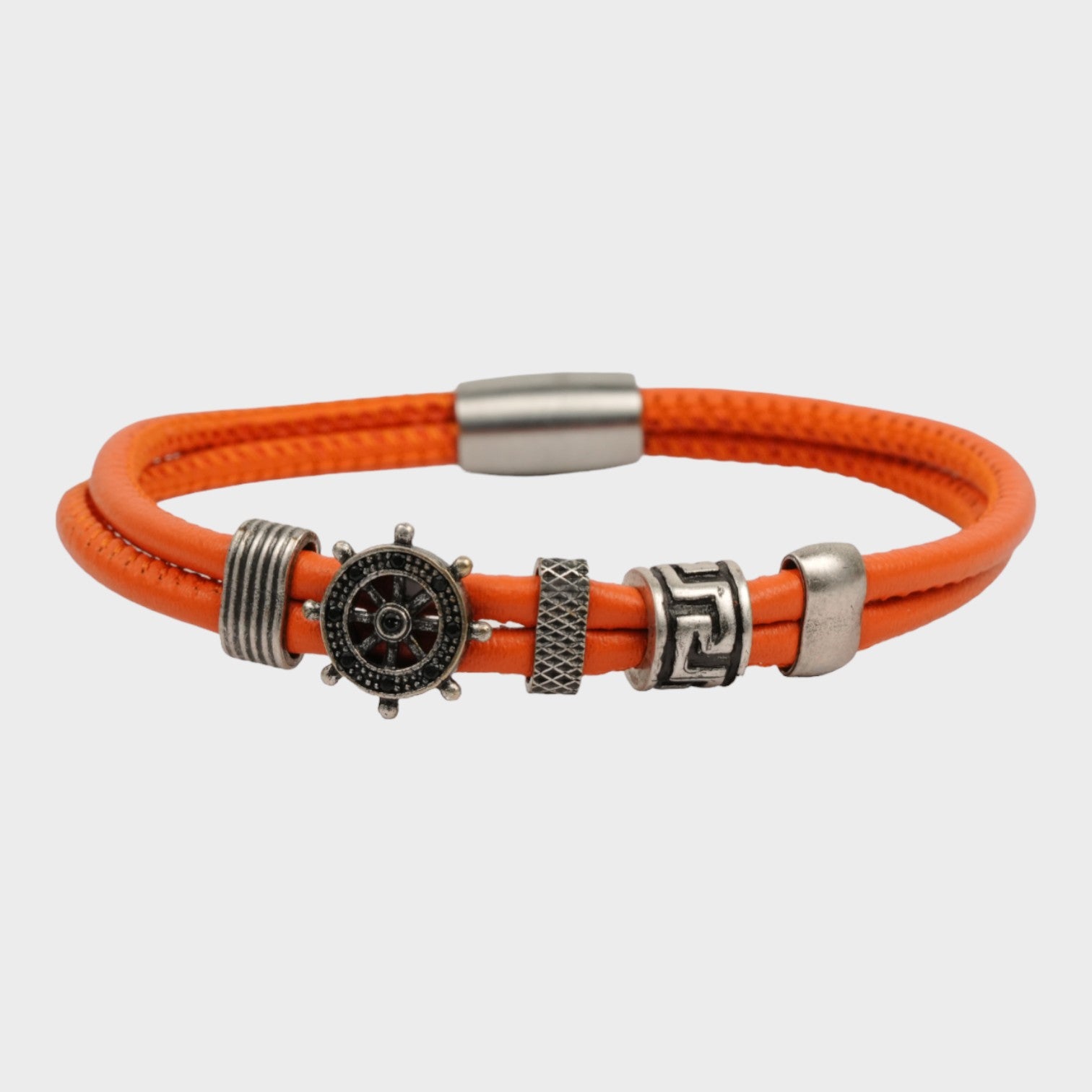Bracelet en cuir à roue