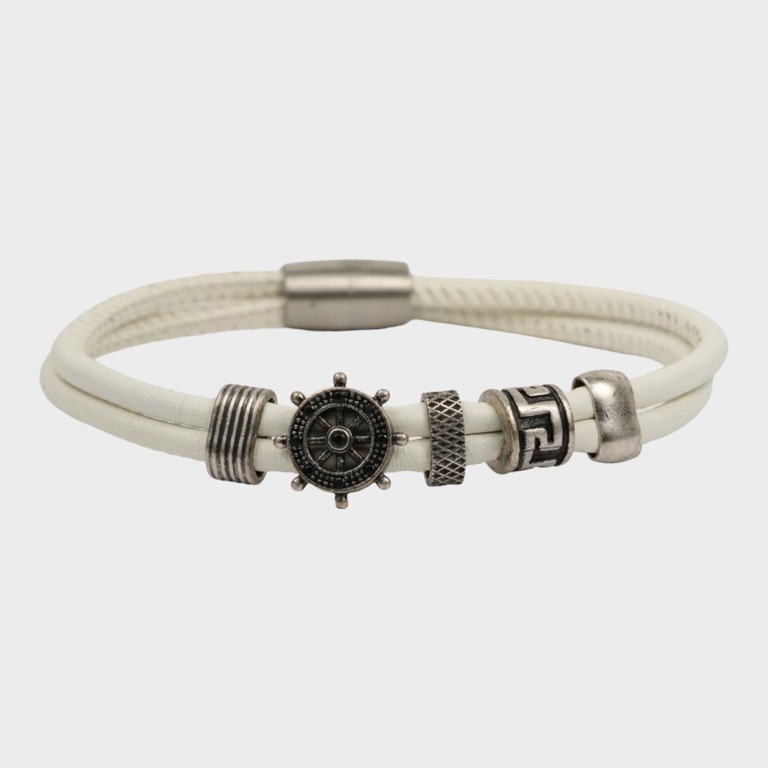 Bracelet en cuir à roue
