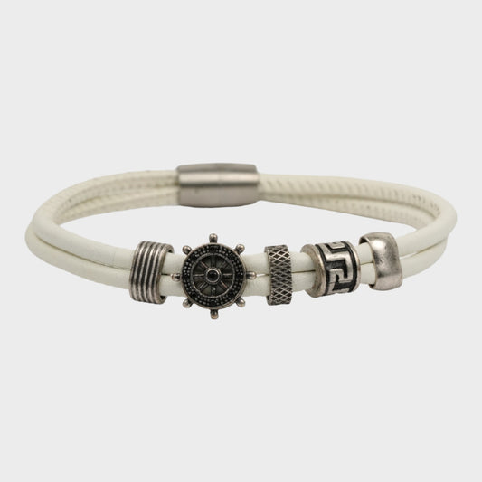 Wheel Leather Bracelet